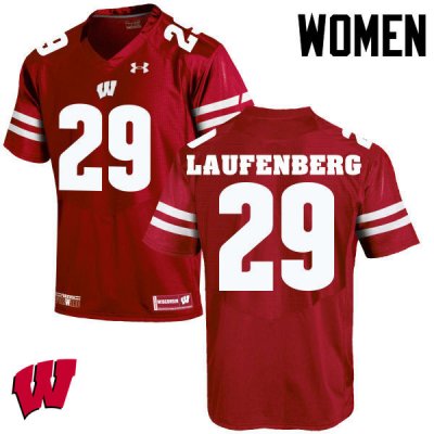 Women's Wisconsin Badgers NCAA #29 Troy Laufenberg Red Authentic Under Armour Stitched College Football Jersey OF31T16JZ